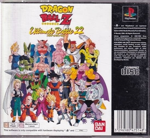 Dragon Ball Ultimate Battle 22 - PS1 (B Grade) (Genbrug)